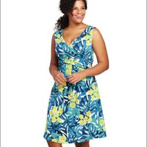 Bright, Fun Lands' End Cotton Dress